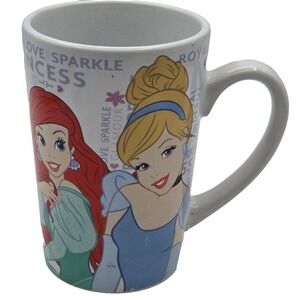 Disney Princess Ceramic Tall Mug Coffee Tea Cup 14 oz  3 Princesses & Cinderella